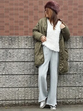 &りっちさん（レディース・154cm）の冬コーディネート