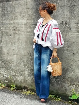 &りっちさん（レディース・154cm）の春コーディネート