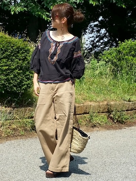 &りっちさん（レディース・154cm）の夏コーディネート