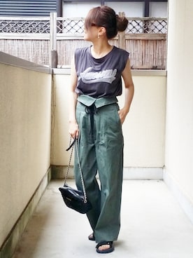 &りっちさん（レディース・154cm）の夏コーディネート