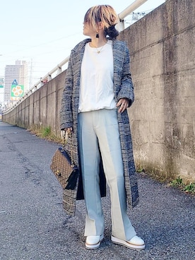 「SUGAR BISKET（シュガービスケット）のアイテム（その他アウター）」を使った、&りっちさん（レディース・154cm）の冬コーディネート
