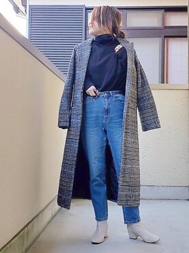 「SUGAR BISKET（シュガービスケット）のアイテム（その他アウター）」を使った、&りっちさん（レディース・154cm）の冬コーディネート
