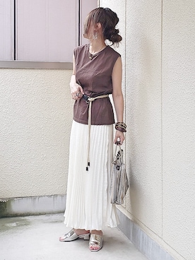 &りっちさん（レディース・154cm）の夏コーディネート