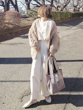 &りっちさん（レディース・154cm）の冬コーディネート