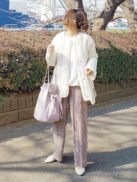 「DHOLIC STYLE（ディーホリックスタイル）のアイテム（その他アウター）」を使った、&りっちさん（レディース・154cm）の冬コーディネート
