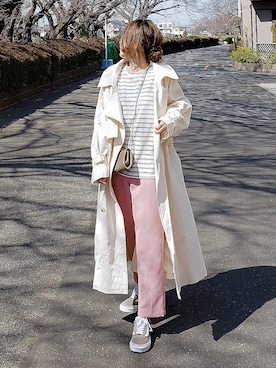 「DHOLIC STYLE（ディーホリックスタイル）のアイテム（ジャケット/アウター）」を使った、&りっちさん（レディース・154cm）の春コーディネート