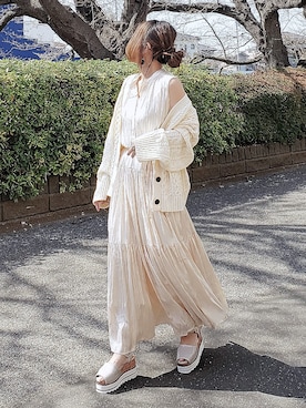 &りっちさん（レディース・154cm）の春コーディネート