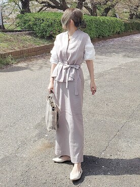 &りっちさん（レディース・154cm）の春コーディネート