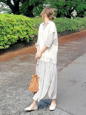 &りっちさん（レディース・154cm）の春コーディネート