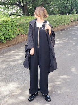 「Lee」｜「アイテム（その他アウター）」を使った、&りっちさん（レディース・154cm）の春コーディネート