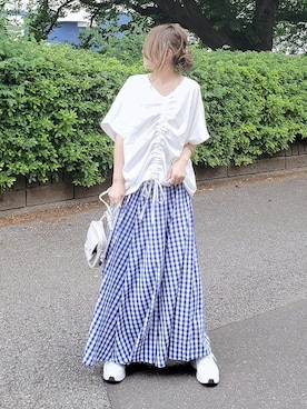 「hionlinestore」｜&りっちさん（レディース・154cm）の春コーディネート