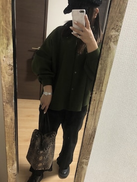 「Marc by Marc Jacobs（マークバイマークジェイコブス）のアイテム（アナログ腕時計）」を使った、arisaaaaaaaaaaさん（レディース・162cm）の冬コーディネート