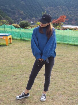 ふうたろうさん（レディース・159cm）の秋コーディネート