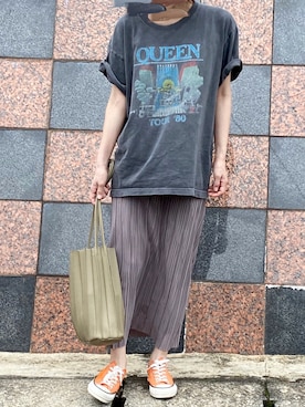 「Queen（クイーン）のアイテム」を使った、光さん（レディース・157cm）の夏コーディネート