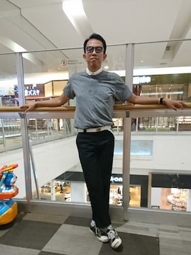 「パンツスタイル」｜沼っち&ねねさん（メンズ・184cm・30代）の夏コーディネート