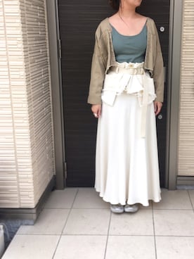 「サーマルスカート」｜yuccoさん（レディース・164cm）の春コーディネート