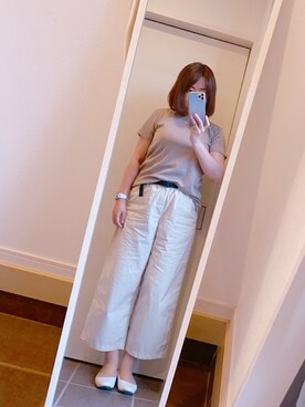 「日焼けしたくない」｜mame105さん（レディース・166cm）の夏コーディネート