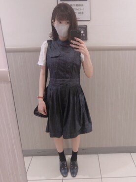 「G-STAR RAW（ジースターロゥ）のアイテム（ワンピース/ドレス）」を使った、K66さん（レディース・156cm）の秋コーディネート
