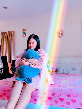 「アイテム（ドレス、ピンク系）」を使った、littlebunnygirlさん（レディース・160cm）の夏コーディネート