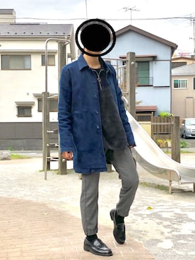 「NAVAL（ナバル）のアイテム（ジャケット/アウター）」を使った、てぃーさん（メンズ・163cm）の春コーディネート