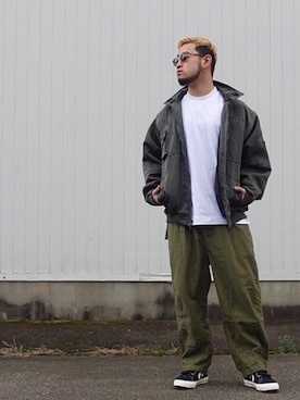 「C.E（シーイー）のアイテム（ジャケット/アウター）」を使った、 Yukiさん（メンズ・180cm）の春コーディネート