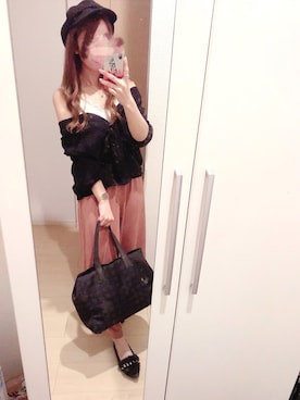 「SpRay PREMIUM（スプレイプレミアム）のアイテム（キャミソール）」を使った、まゆかまちょ(相互🥀)さん（レディース・156cm）の春コーディネート