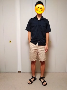 「祭り」｜「アイテム（サンダル）」を使った、Unknown KZさん（メンズ・173cm）の夏コーディネート