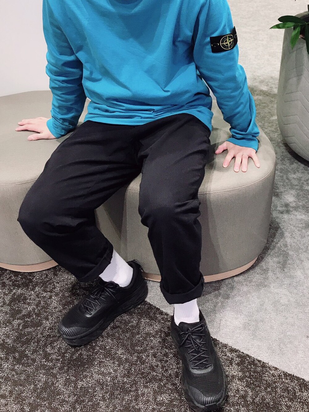 STONE ISLAND 09ss ジップスウェット ブルー