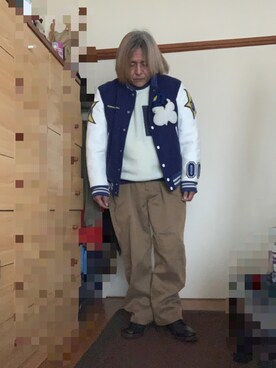 「Dr. Martens（ドクターマーチン）のアイテム（ブーツ、ブラック系）」を使った、kiyoさん（メンズ・157cm）の冬コーディネート