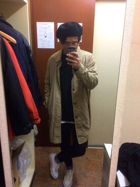 明河原ほのめさん(メンズ・170cm)の春コーディネート