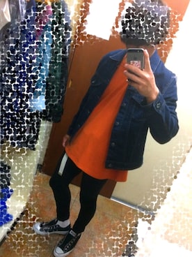 「jiggys shop（ジギーズショップ）のアイテム」を使った、明河原ほのめさん（メンズ・170cm・10代）の春コーディネート