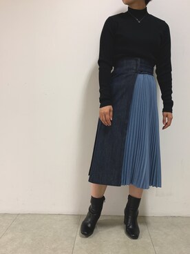 「デンハム」｜minamiさん（レディース・158cm）の秋コーディネート