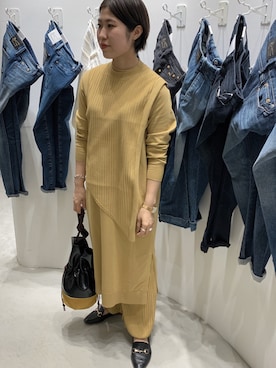 「デンハム」｜minamiさん（レディース・158cm）の冬コーディネート