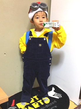「クリスマスコーデ」｜「アイテム（ソックス/靴下）」を使った、kouchaさん（キッズ・100cm）の冬コーディネート
