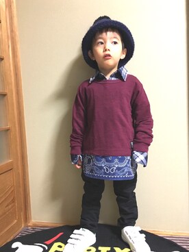 kouchaさん（キッズ・100cm）の冬コーディネート