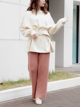 rina momiuraさん（レディース・157cm）の冬コーディネート