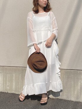 rina momiuraさん（レディース・157cm）の春コーディネート