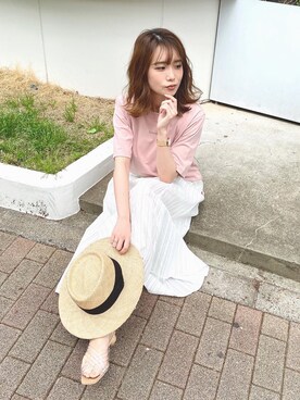 rina momiuraさん（レディース・157cm）の春コーディネート