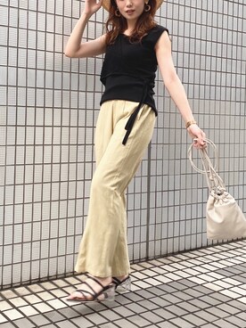 rina momiuraさん（レディース・157cm）の夏コーディネート