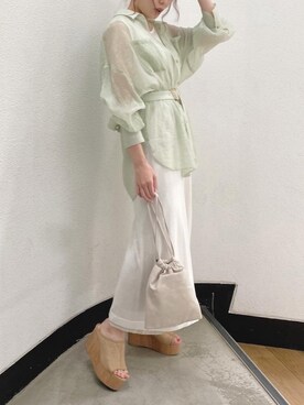 rina momiuraさん（レディース・157cm）の夏コーディネート