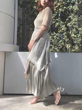 rina momiuraさん（レディース・157cm）の夏コーディネート