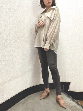 「-5kgjean」｜rina momiuraさん（レディース・157cm）の秋コーディネート