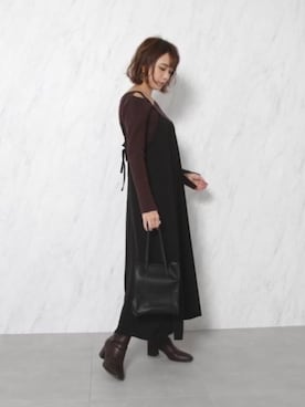 rina momiuraさん（レディース・157cm）の秋コーディネート