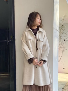 rina momiuraさん（レディース・157cm）の冬コーディネート