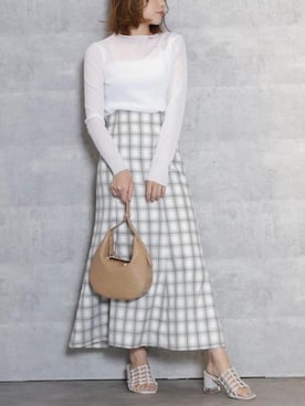 rina momiuraさん（レディース・157cm）の冬コーディネート