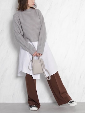 rina momiuraさん（レディース・157cm）の冬コーディネート