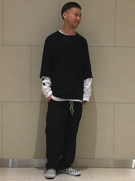 Kazuki Kawaharadaさん(メンズ・172cm)の春コーディネート