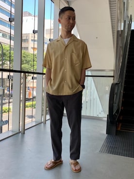 Kazuki Kawaharadaさん（メンズ・173cm）の夏コーディネート