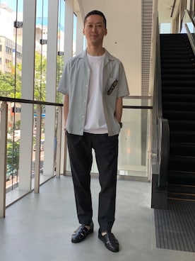 Kazuki Kawaharadaさん（メンズ・173cm）の夏コーディネート