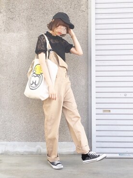 「CONVERSE（コンバース）のconverse（コンバース） ALL STAR OX（オールスターOX）（スニーカー）」を使った、micoronさん（レディース・167cm）の春コーディネート